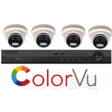SafeNet COLORVU 4 channel Tvi Kit Including 1 4 Channel DVR, 1 X 1tb HDD, 2, 3 or 4 Cameras - 24/7 Color